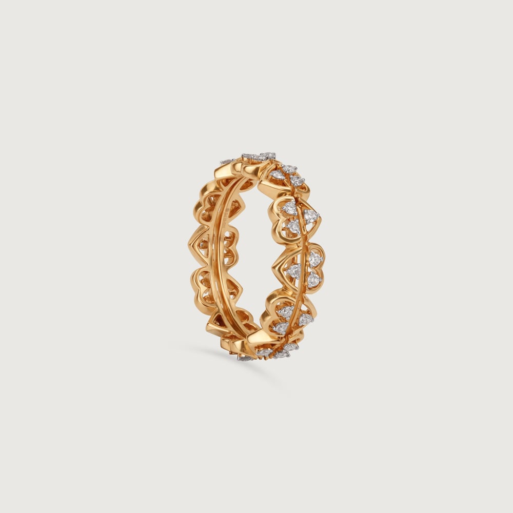 Love Luck Diamond & Gold Ring,,hi-res image number null