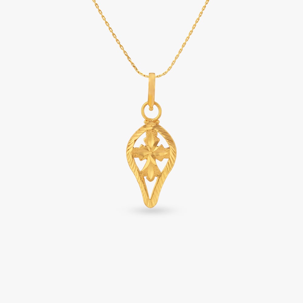 

Sacred Cross Gold Pendant