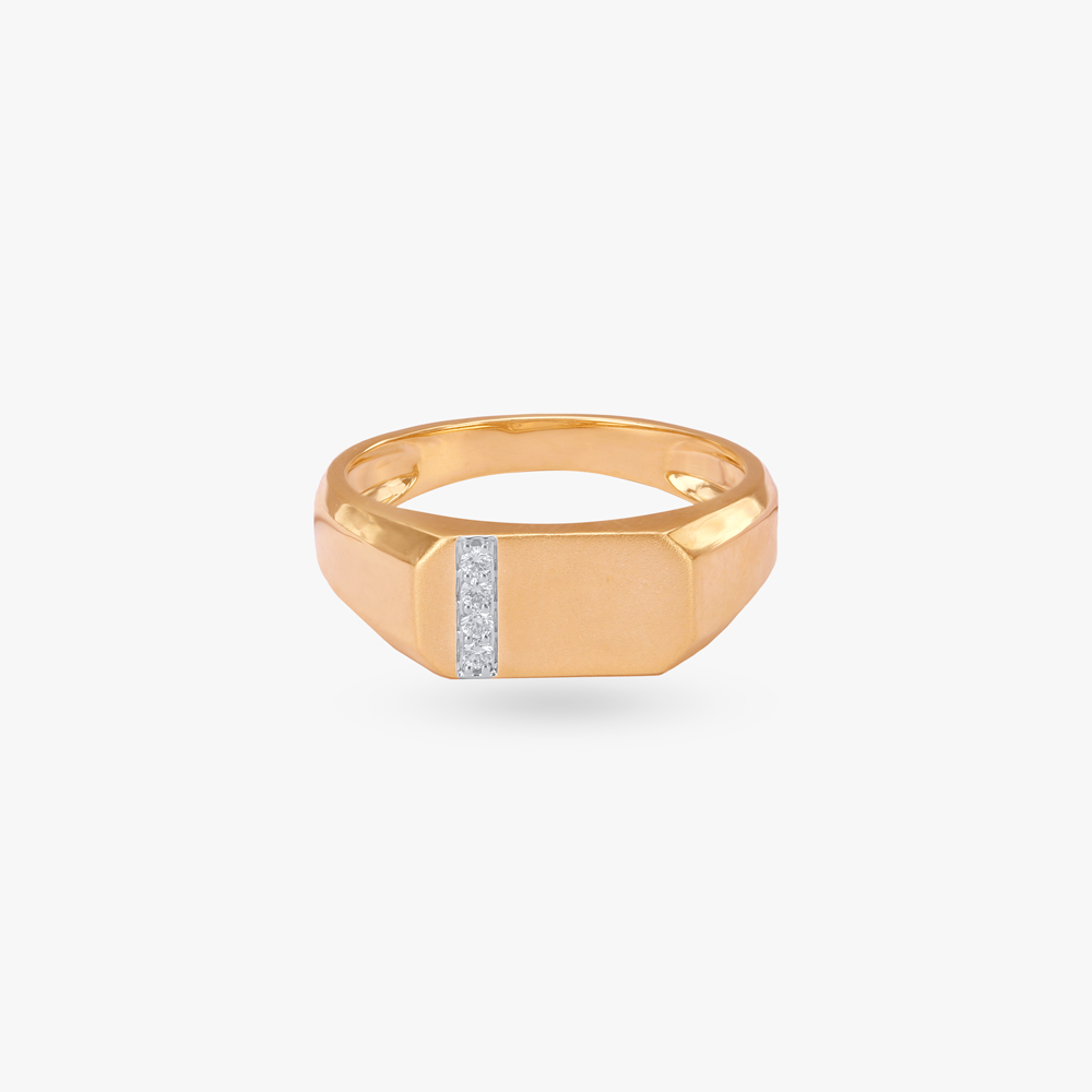Bold Band Diamond Ring for Men,,hi-res image number null