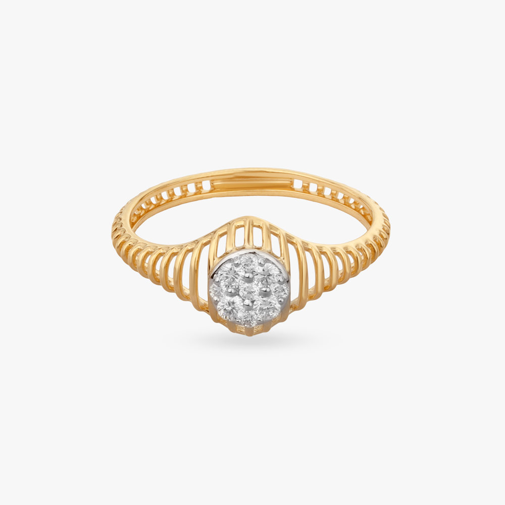 Shimmer Grid Diamond Ring,,hi-res image number null