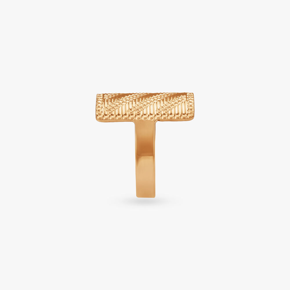 Radiant Engraved Gold Ring,,hi-res image number null