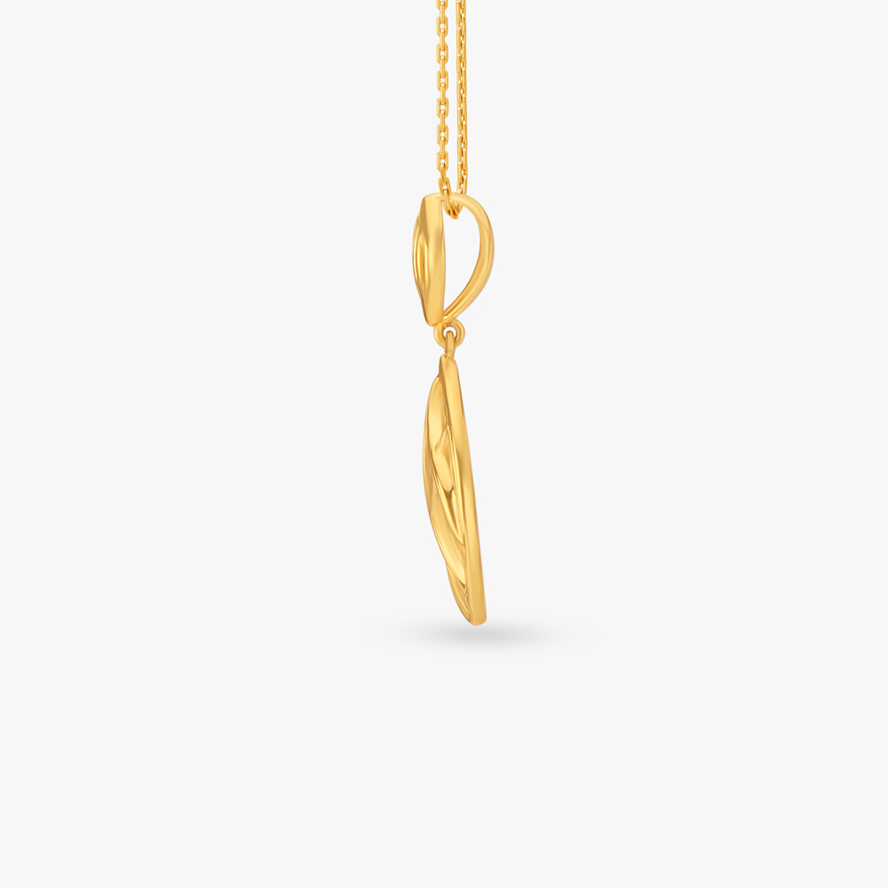 Sculptured Gold Pendant,,hi-res image number null