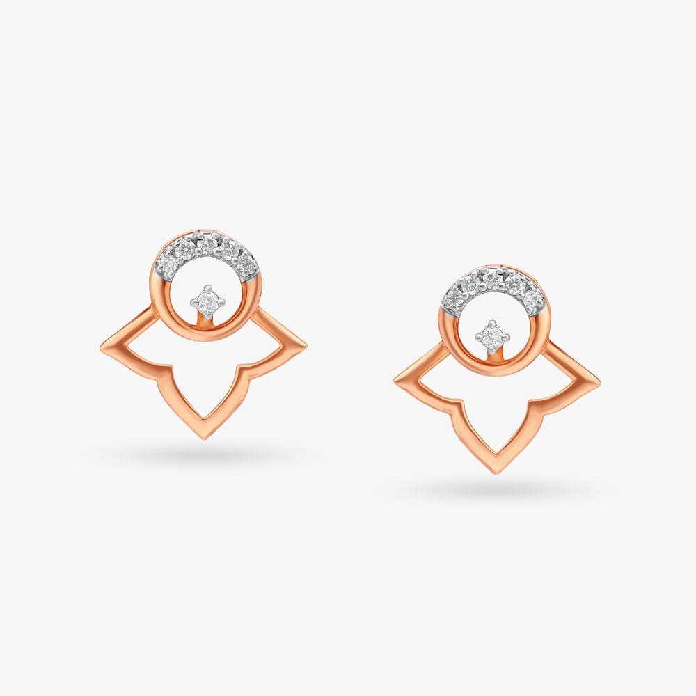 Floral Affair Diamond Stud Earrings,,hi-res image number null