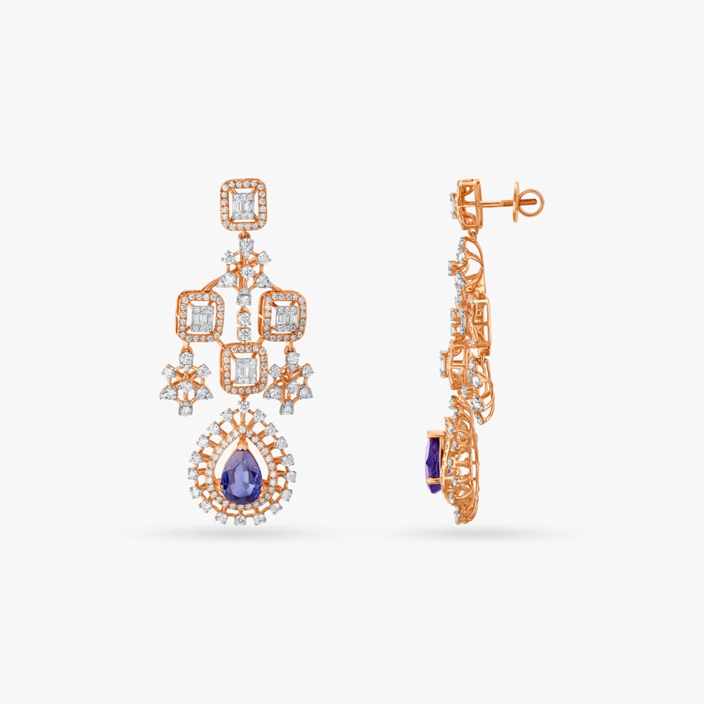 Lovely Gleam Diamond Necklace Set,,hi-res image number null