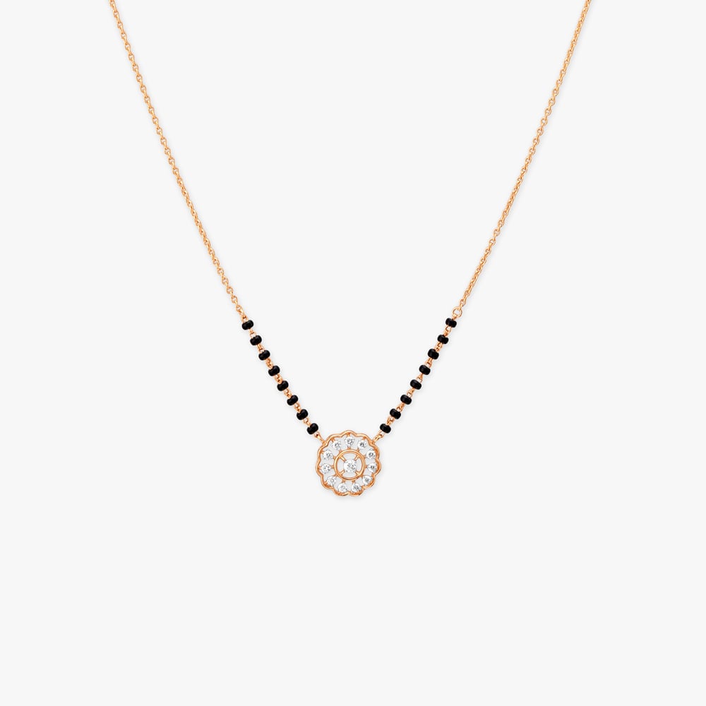 Rosette Orbit Diamond Mangalsutra,,hi-res image number null