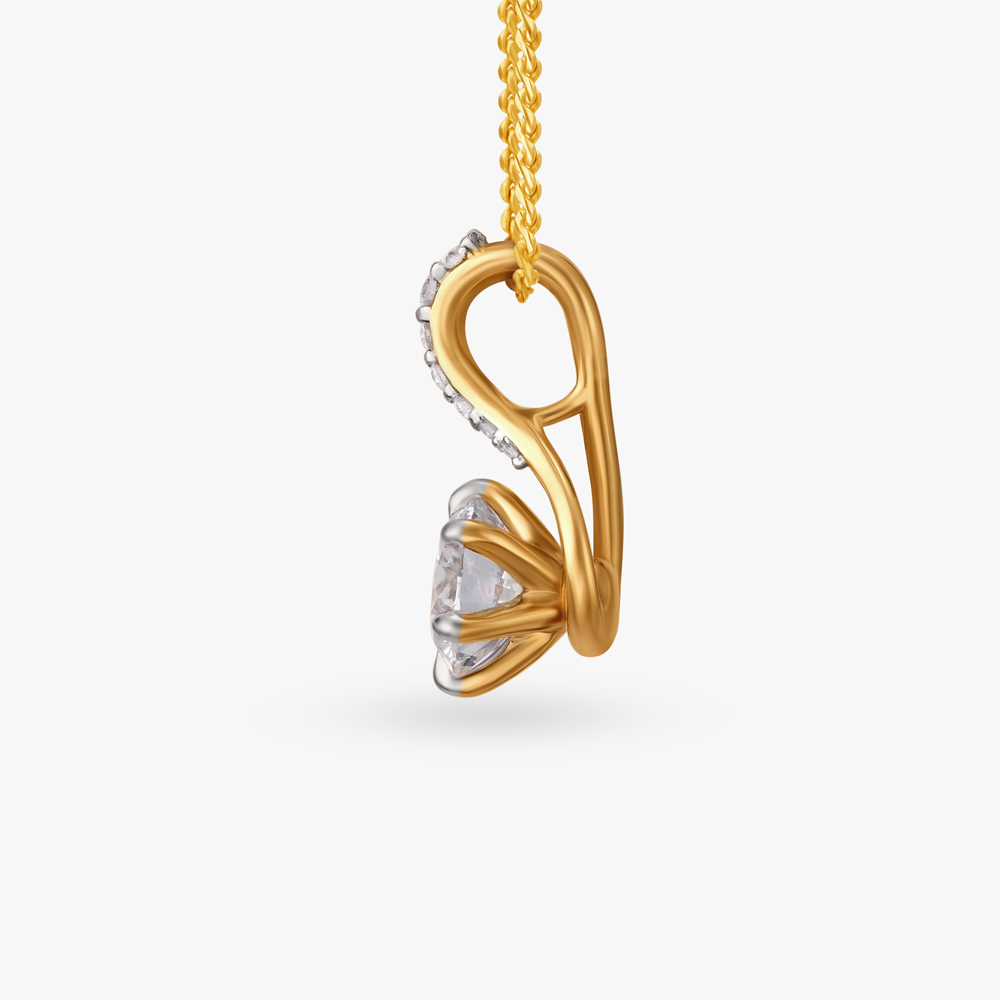 Flickering Embers Celeste Solitaire Pendant,,hi-res image number null