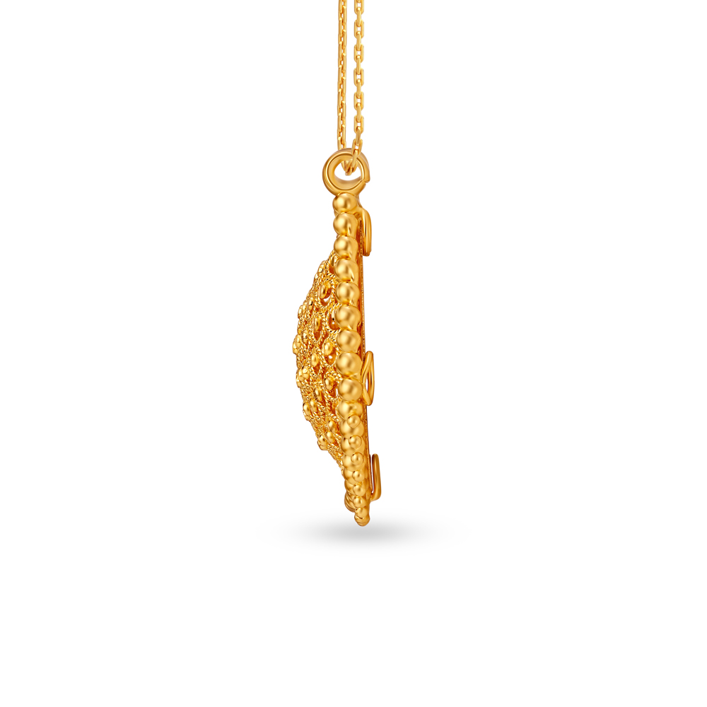 Shimmering Gold Mangalsutra Pendant,,hi-res image number null