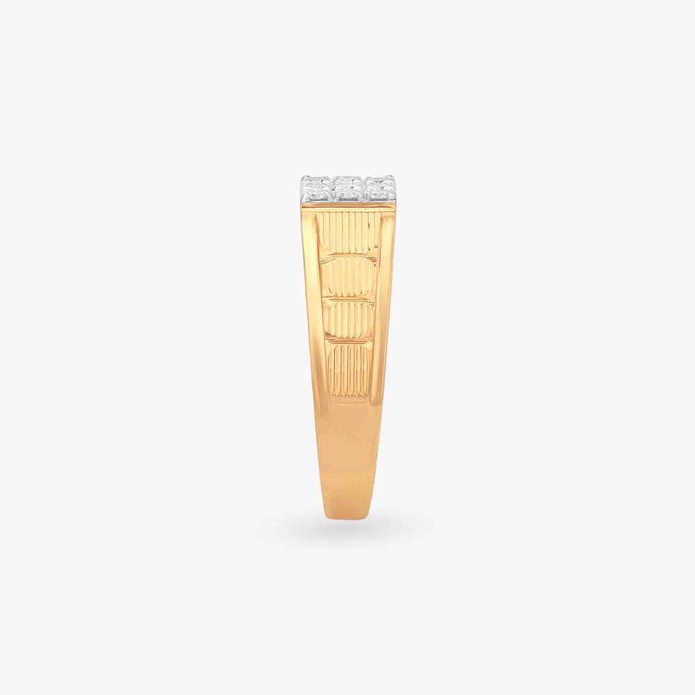 Signature Block Diamond Ring for Men,,hi-res image number null
