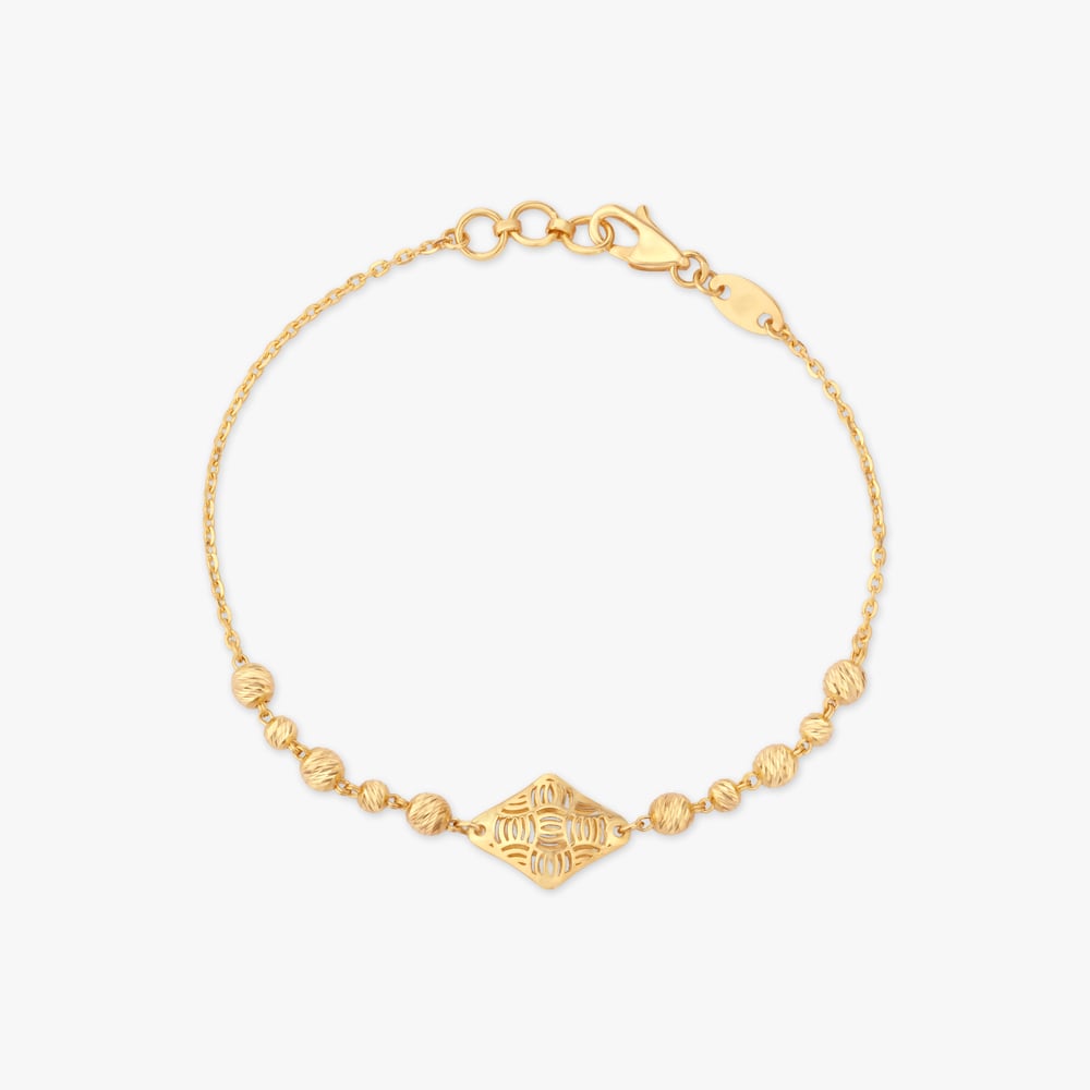 

Beaded Filigree Gold Bracelet