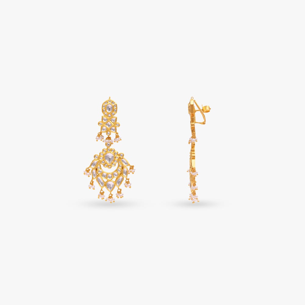 Moonlit Mosaic Gold Necklace Set,,hi-res image number null
