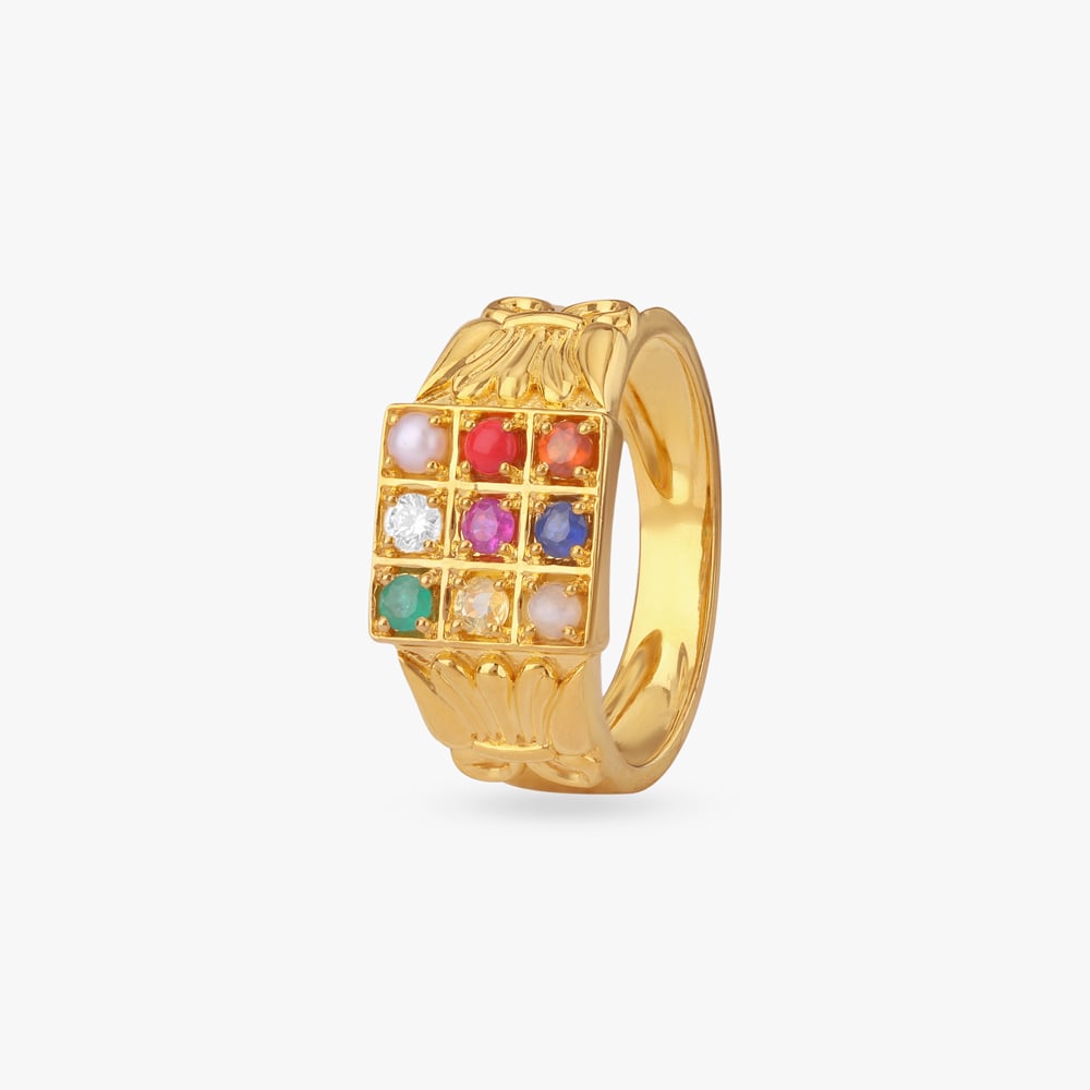 

Royal Navaratna Diamond Ring For Men