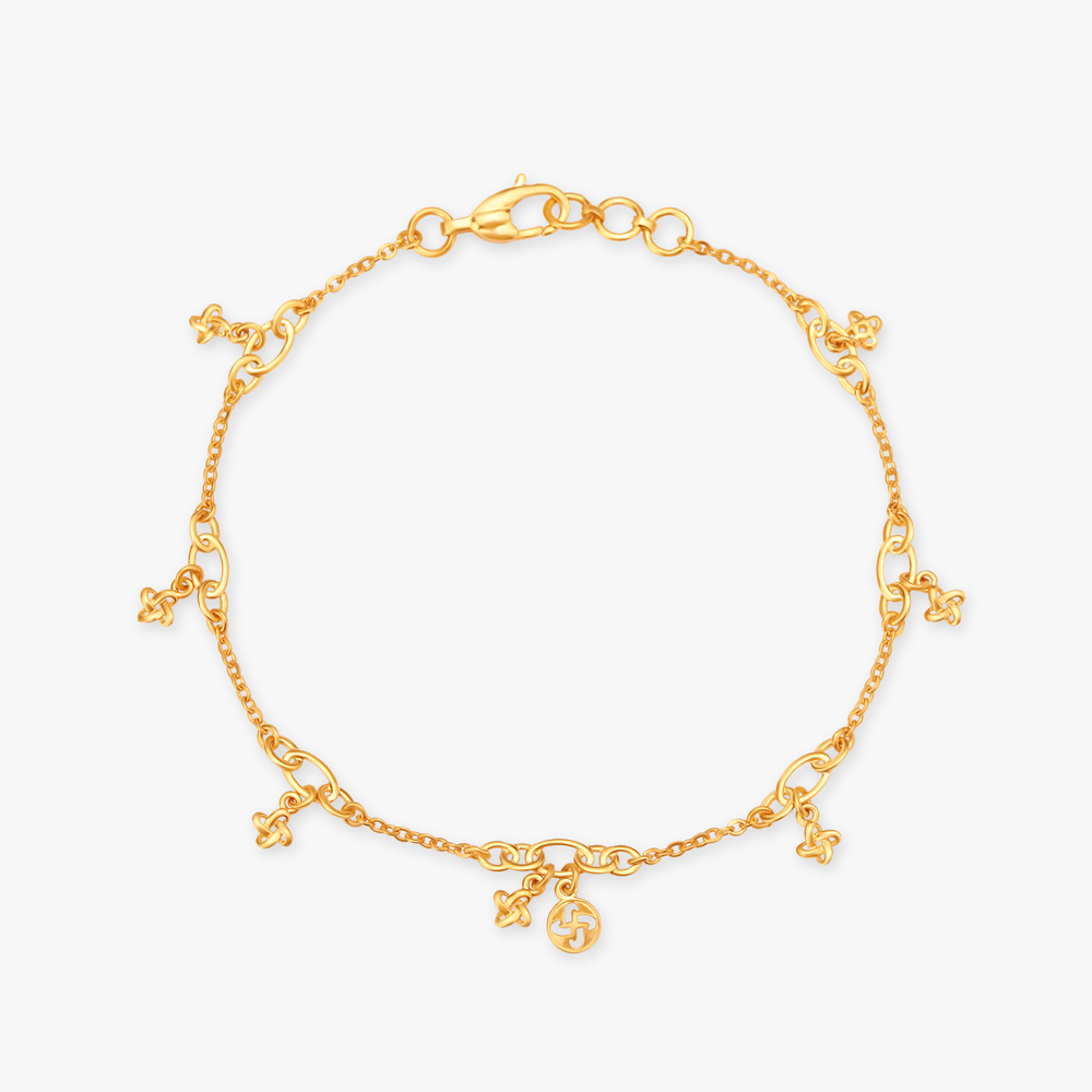 Delicate Charm Gold Bracelet,,hi-res image number null