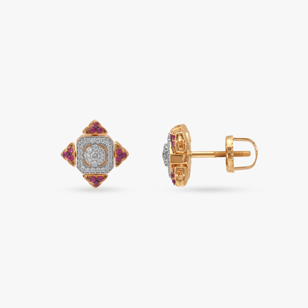 Royale Glow Diamond Stud Earrings,,hi-res image number null