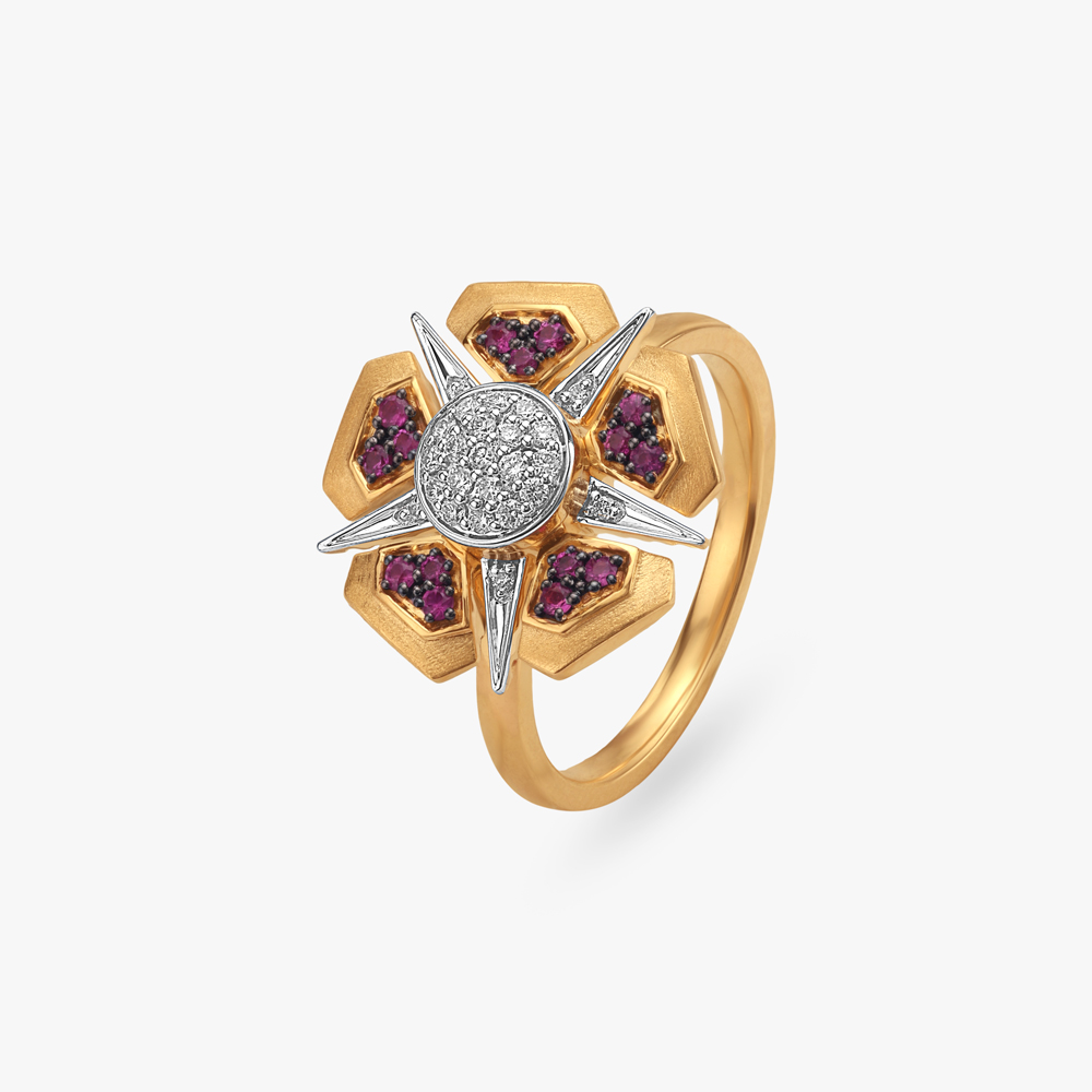 Starburst Spin Diamond Ring,,hi-res image number null