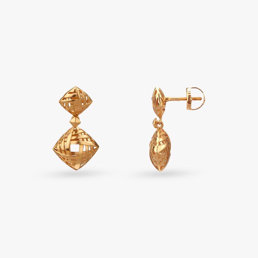 Radiant Structure Gold Necklace Set,,hi-res image number null