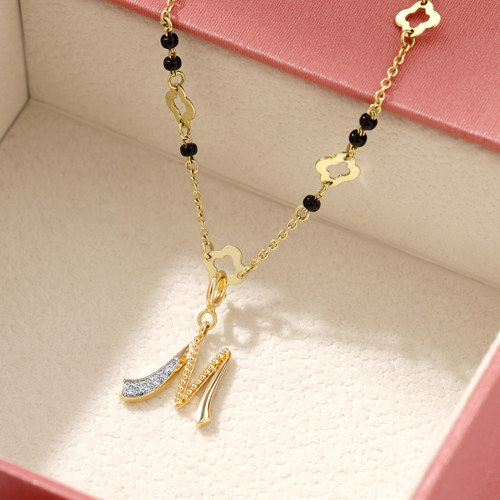 Mia Sutra DIY with Alphabet Charms- M,,hi-res image number null