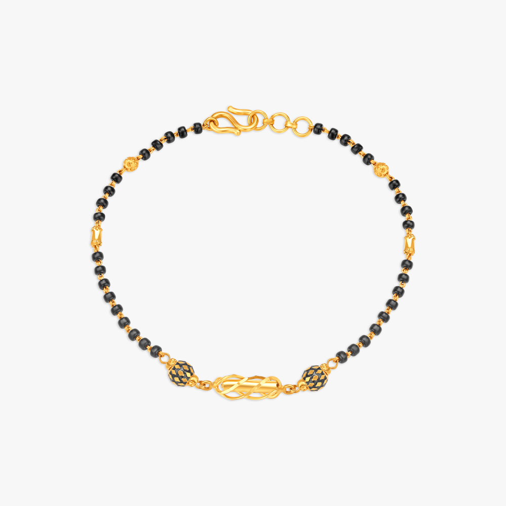 Lovely Black Bead Bracelet