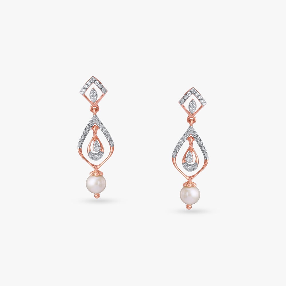 Graceful Drop Diamond Drop Earrings,,hi-res image number null