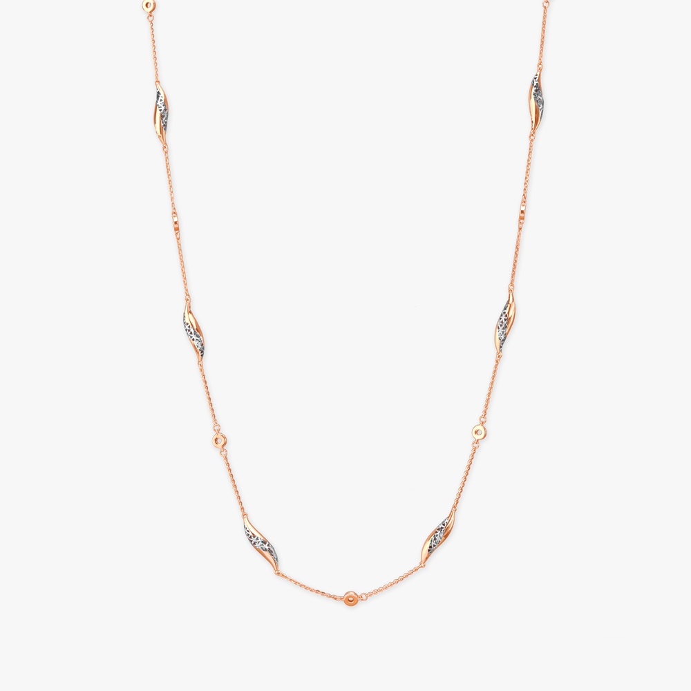 Twisted Leaf Gold Chain,,hi-res image number null