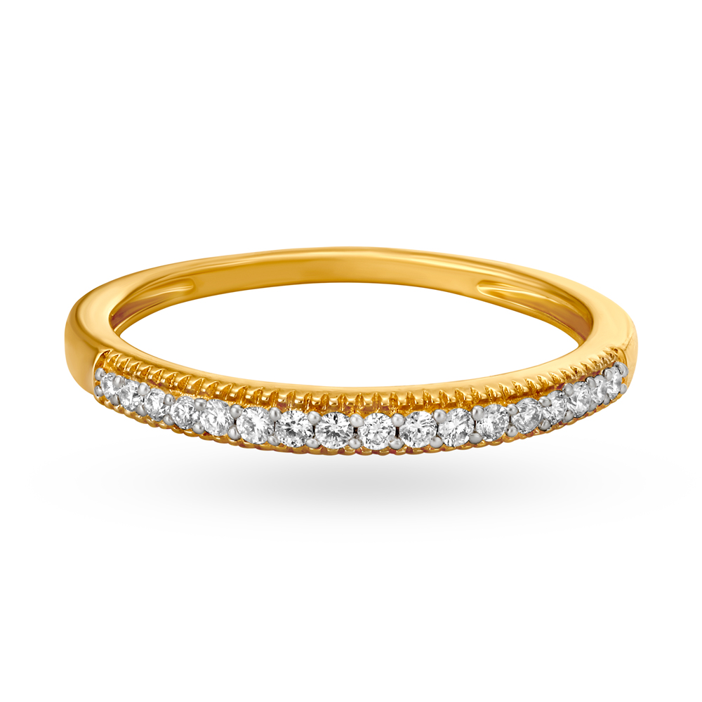 Sleek Band Style Diamond Finger Ring,,hi-res image number null