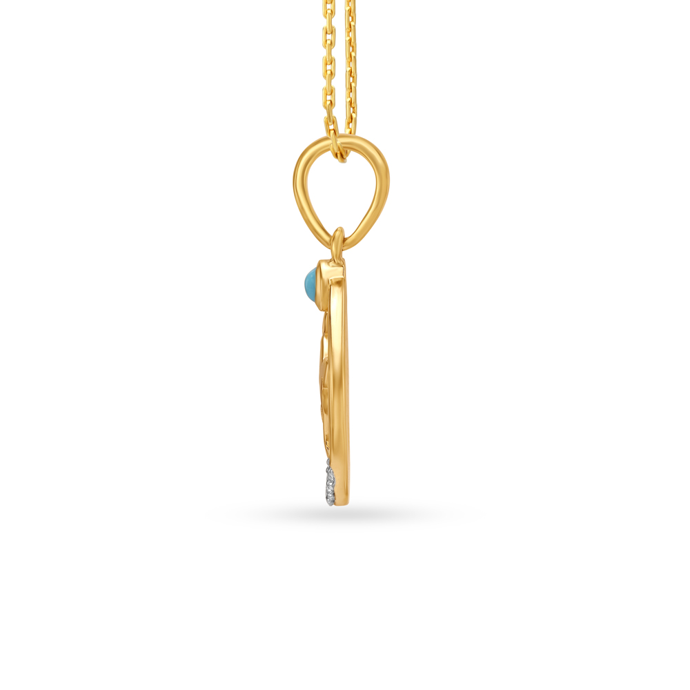 Chic Sagittarius Gold Zodiac Pendant,,hi-res image number null