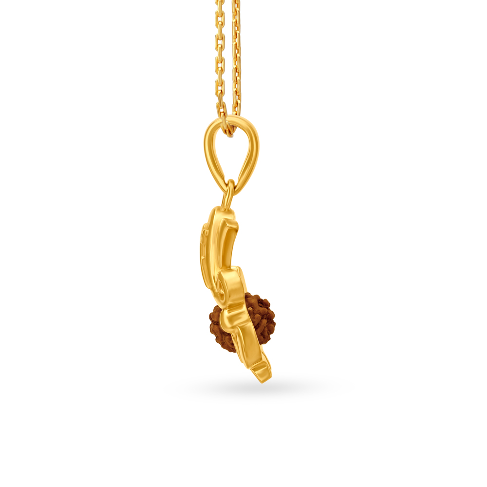 Lord Ganesh Pendant with Rudraksh,,hi-res image number null