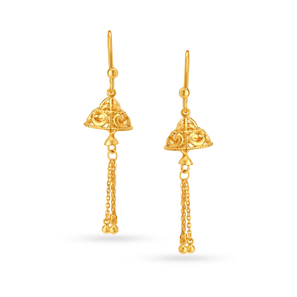 Chic Platinum and Diamond Hoop Earrings