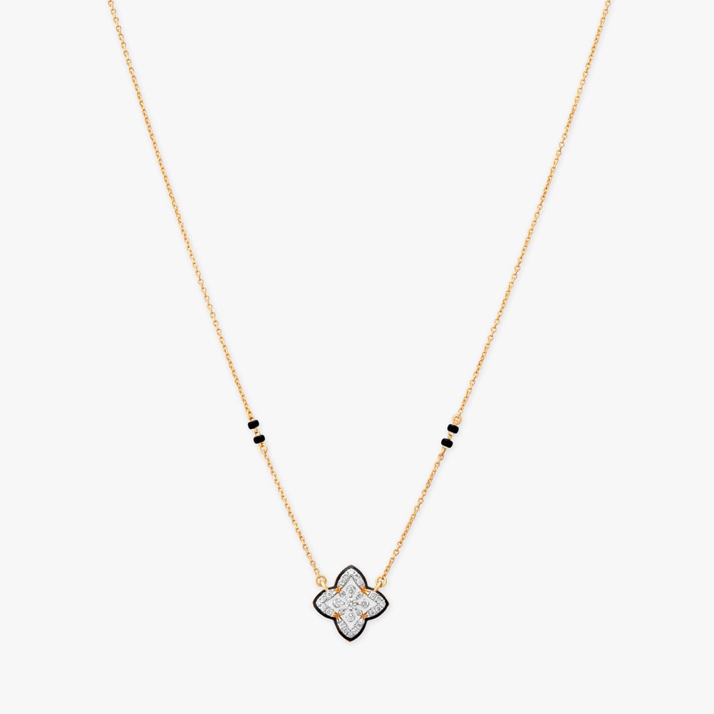 Starlit Petal Diamond Mangalsutra,,hi-res image number null