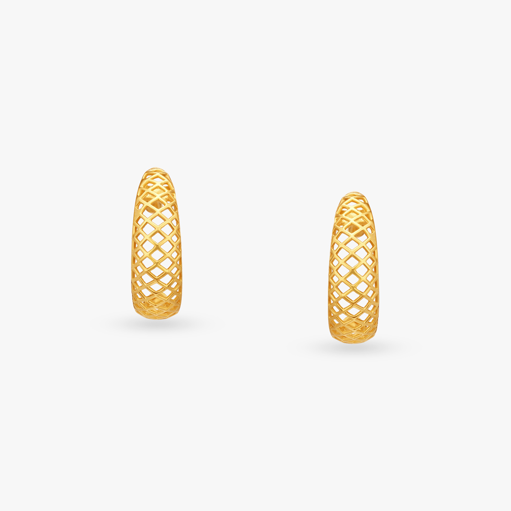 Netted Miracles Hoop Earrings,,hi-res image number null