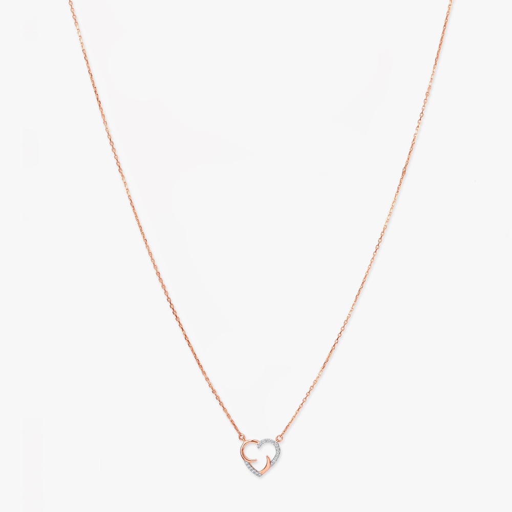 

Blooming Heartbeat Diamond Pendant with Chain