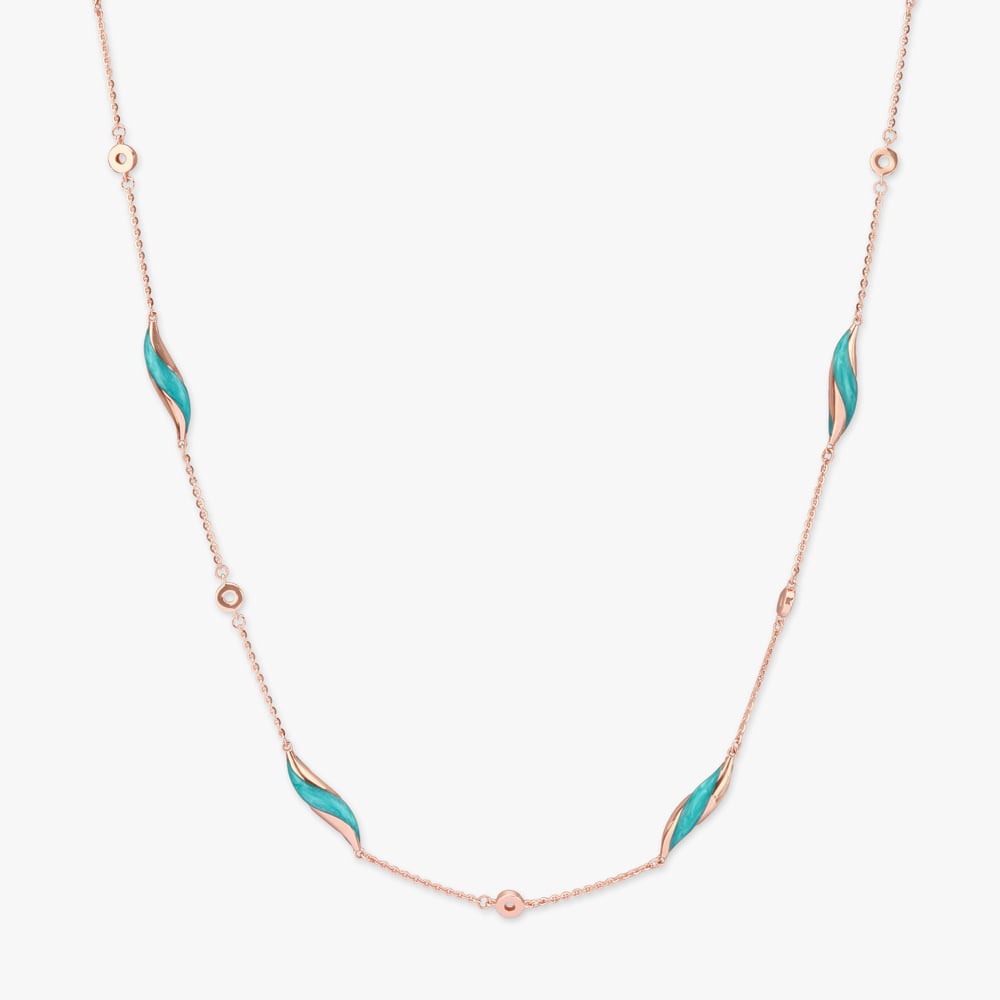 

Teal Twist Gold Chain