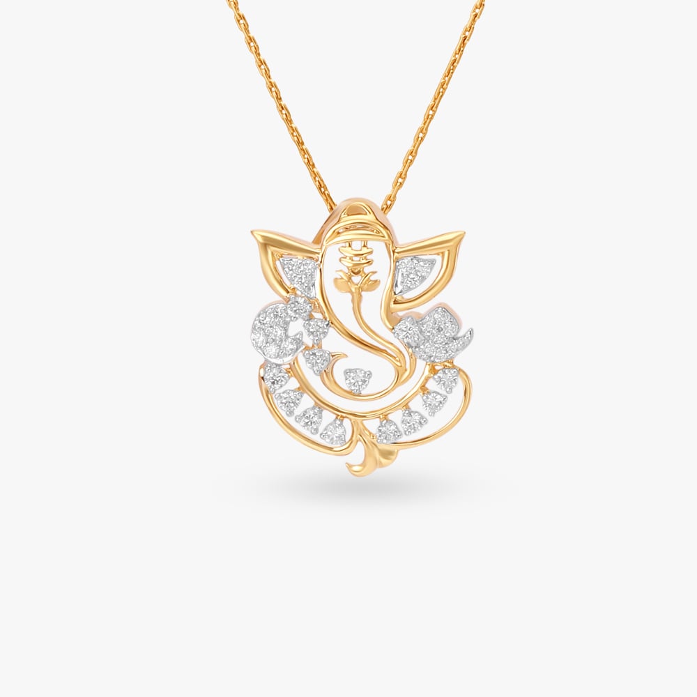

Ganesha Diamond Pendant