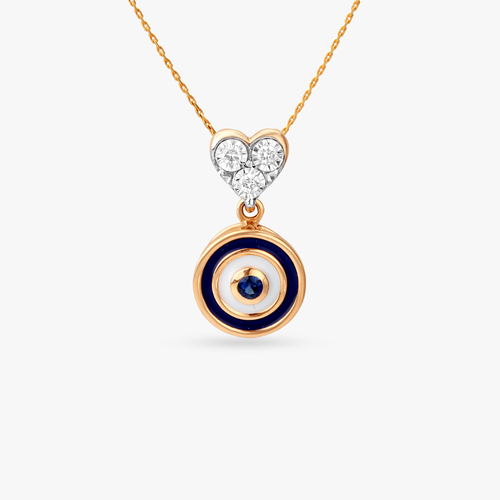 Lucky Heart Diamond Pendant for Kids,,hi-res image number null