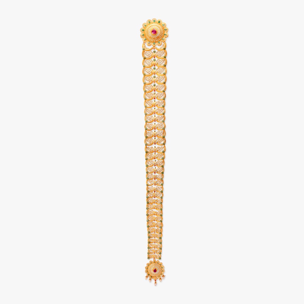 Sunburst Chakkri Gold Choti Set,,hi-res image number null