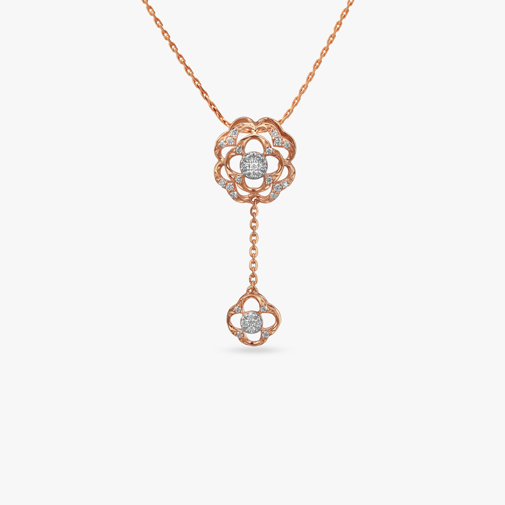 Blush Bloom Diamond Pendant and Earrings Set,,hi-res image number null