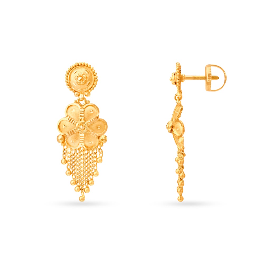 Abstract Artistic Gold Necklace Set,,hi-res image number null