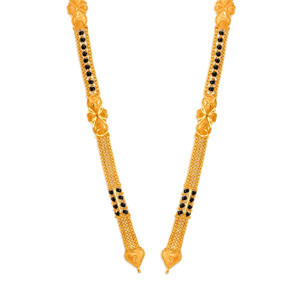 Unique 22 Karat Yellow Gold Multi Strand Mangalsutra,,hi-res image number null