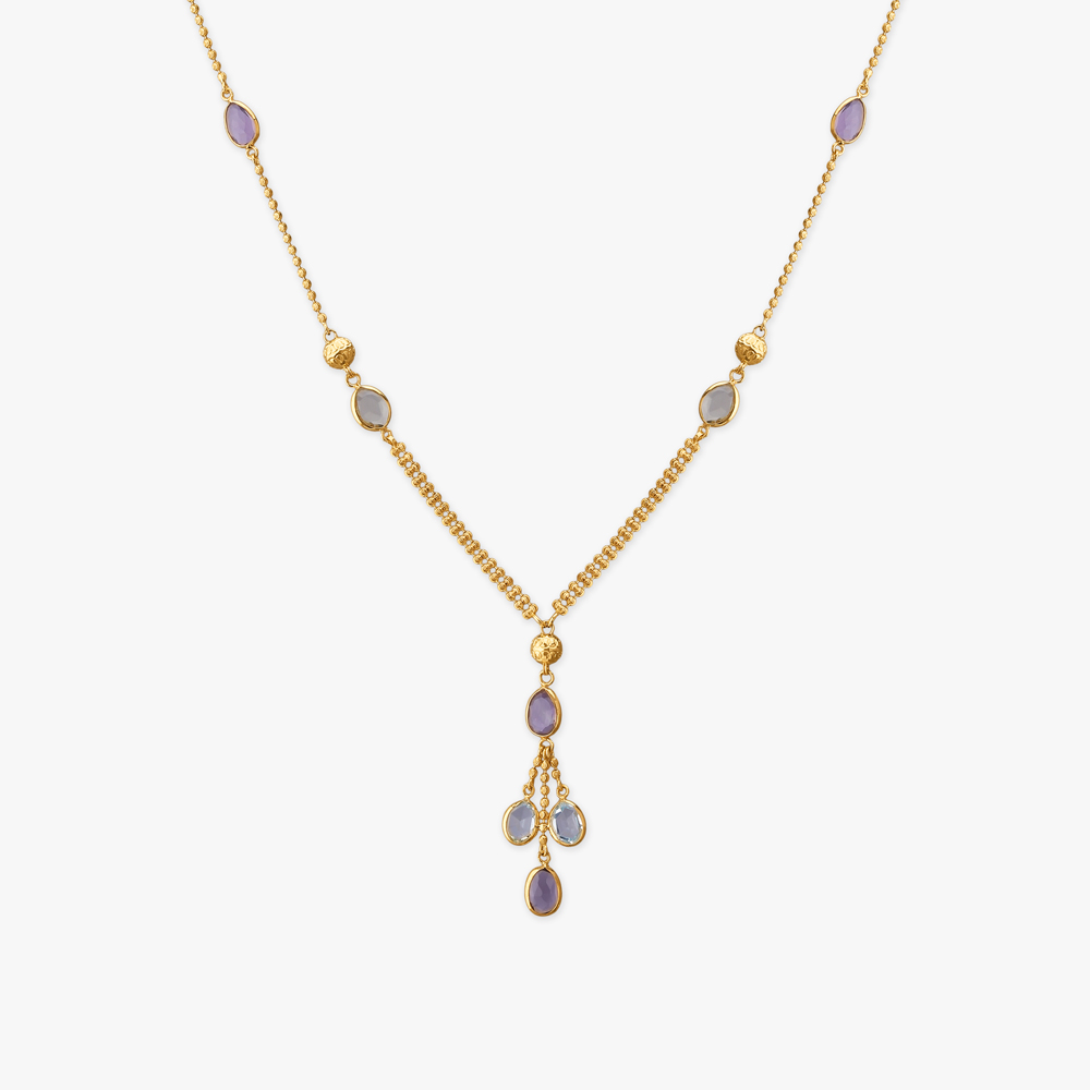Beadline Trail Gold Pendant with Chain,,hi-res image number null