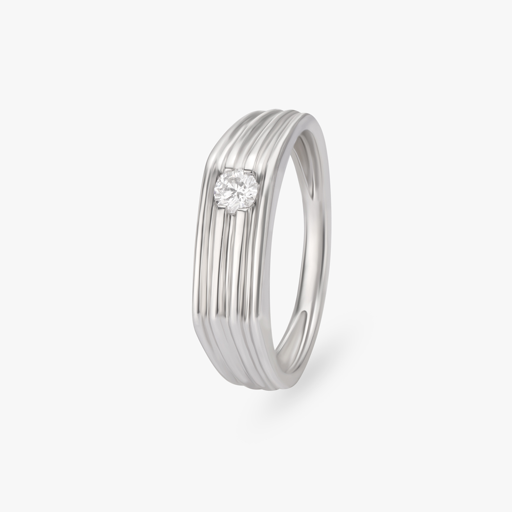 Buy Clara 92.5 Sterling Silver Swiss Zirconia Boaz Band Ring Online At Best  Price @ Tata CLiQ