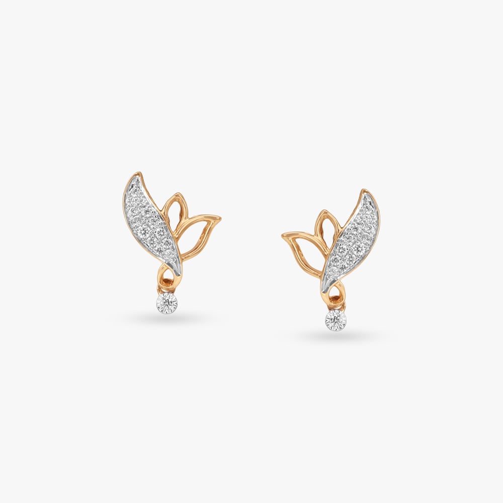 Petal Flight Diamond Drop Earrings,,hi-res image number null