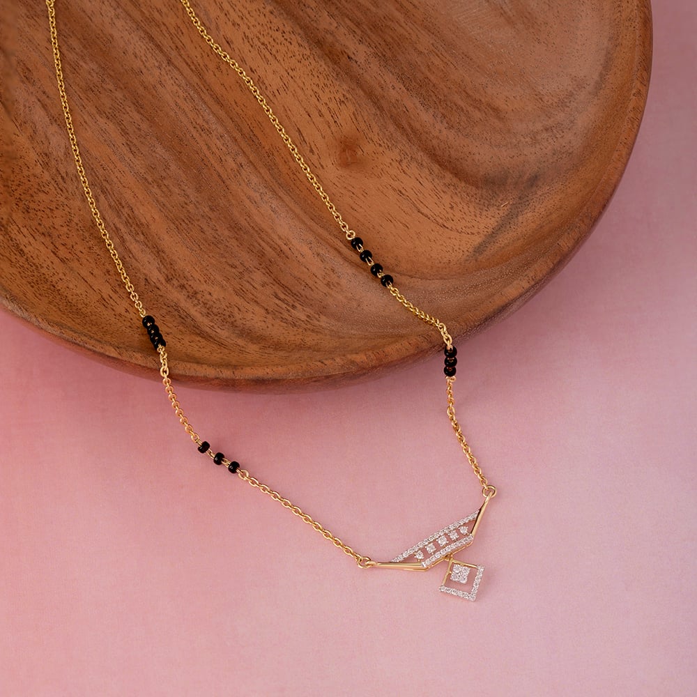 Celestial Prism Gold and Diamond Mangalsutra,,hi-res image number null