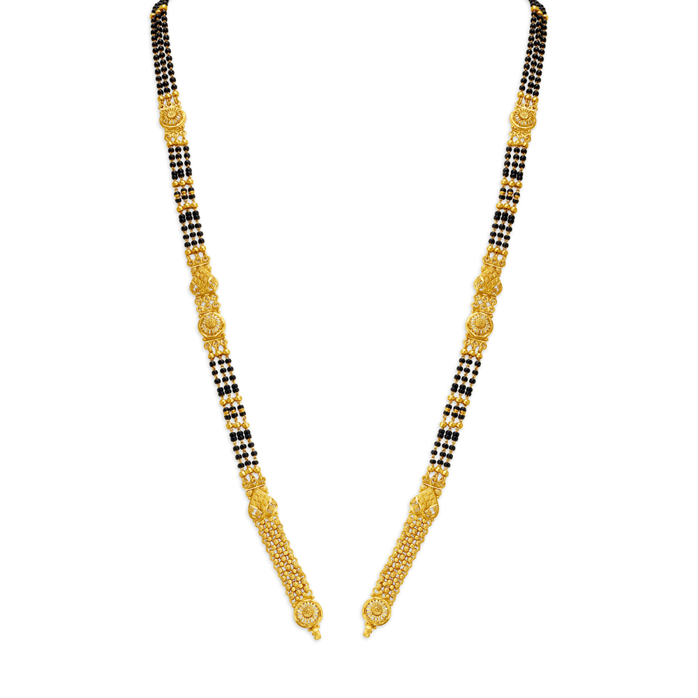 Opulent Gold Long Mangalsutra for the Maharashtrian Bride,,hi-res image number null