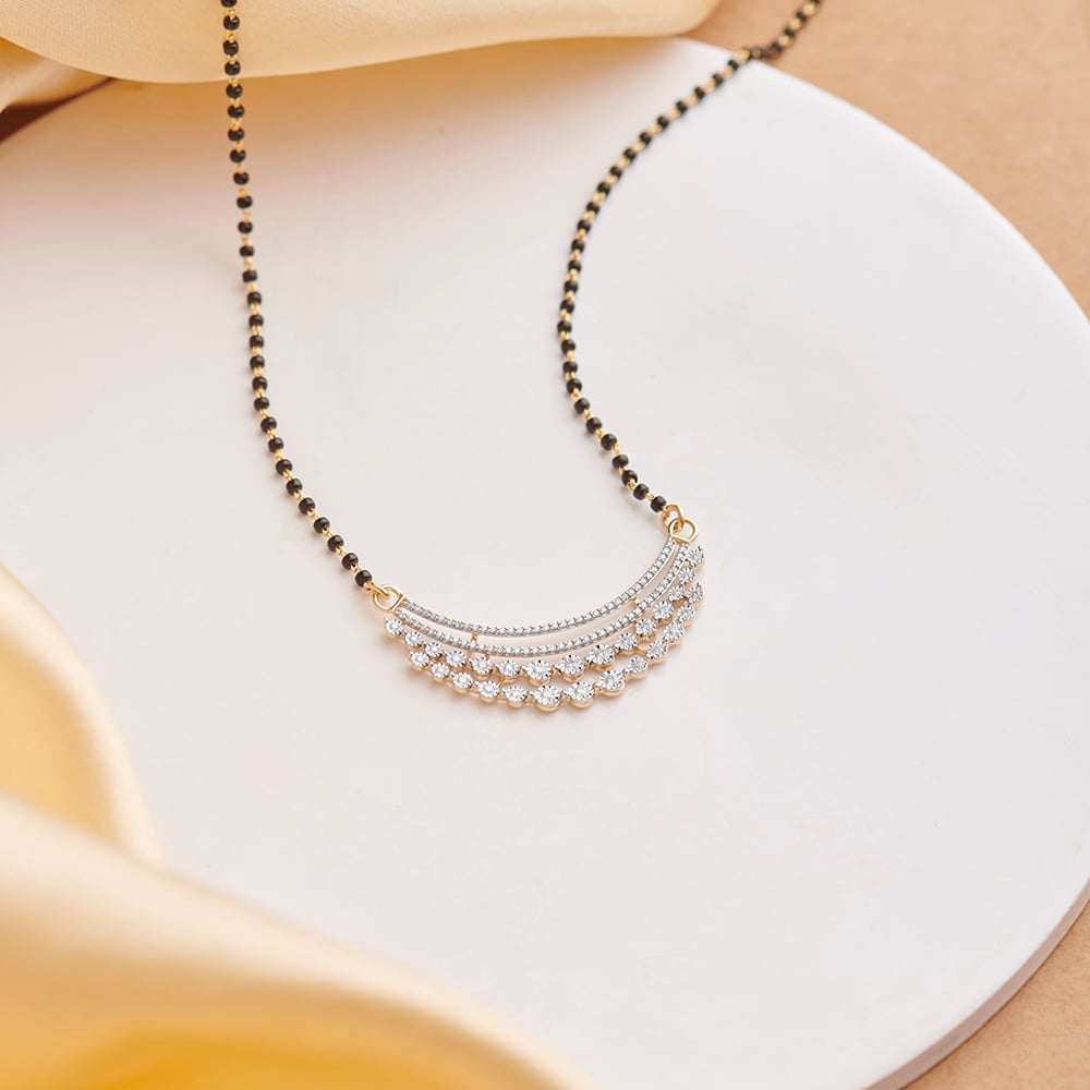 

Stunning Minimal Diamond Mangalsutra