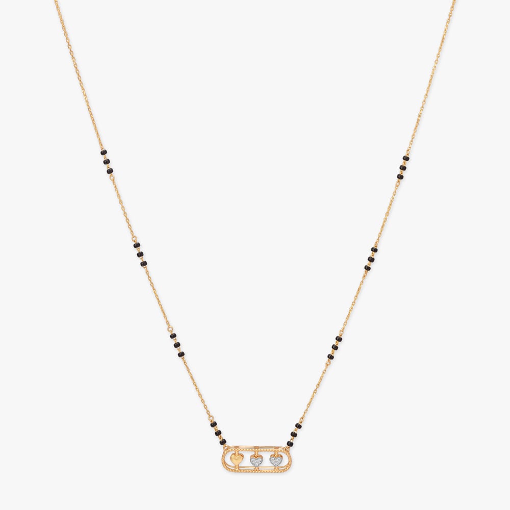Heartbeat Spark Diamond Mangalsutra,,hi-res image number null