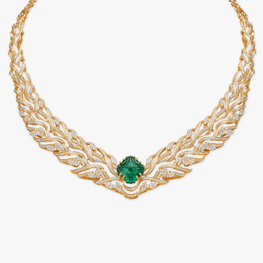 Regal Crown Diamond Necklace Set,,hi-res image number null