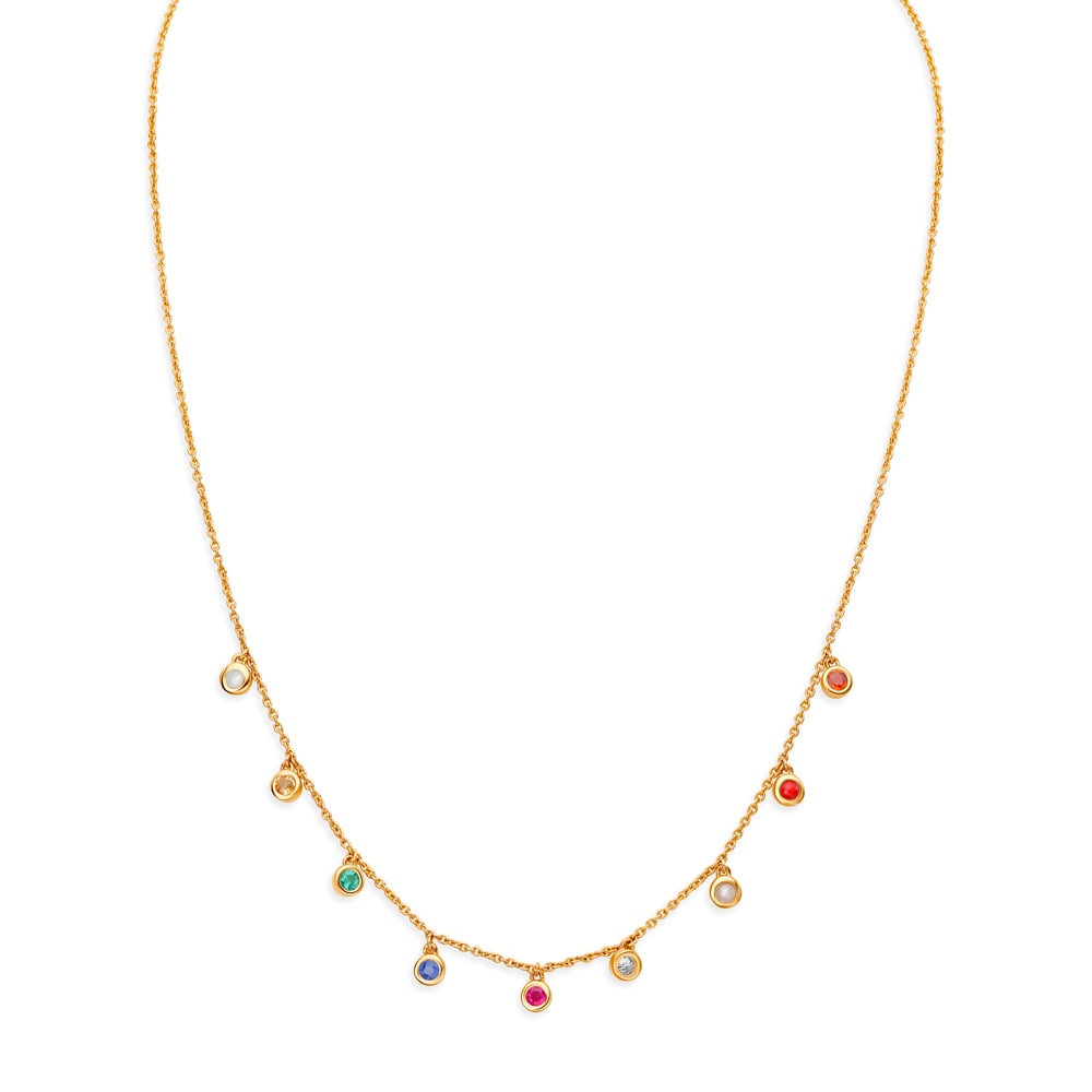 Emerald Gomad Pearl Ruby Sapphire Diamond Necklace,,hi-res image number null
