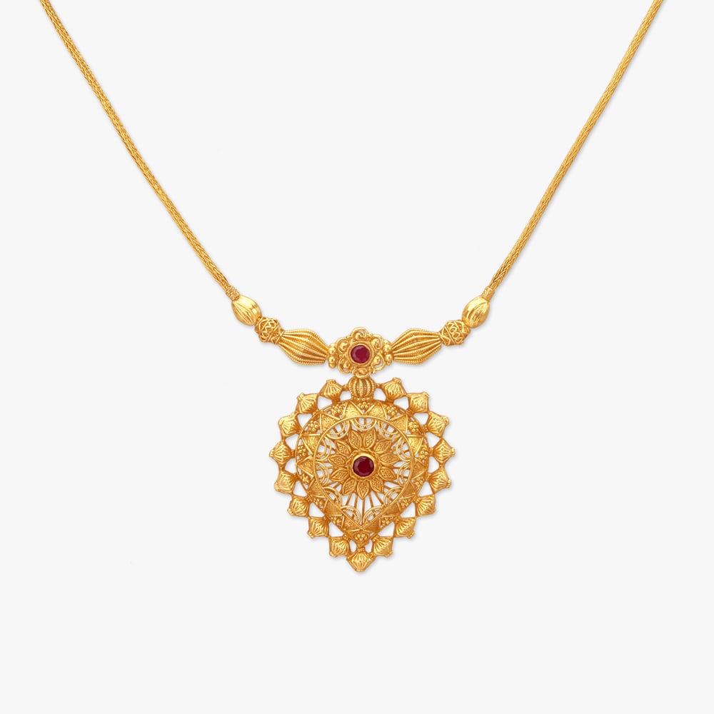 Heirloom Heart Gold Necklace,,hi-res image number null