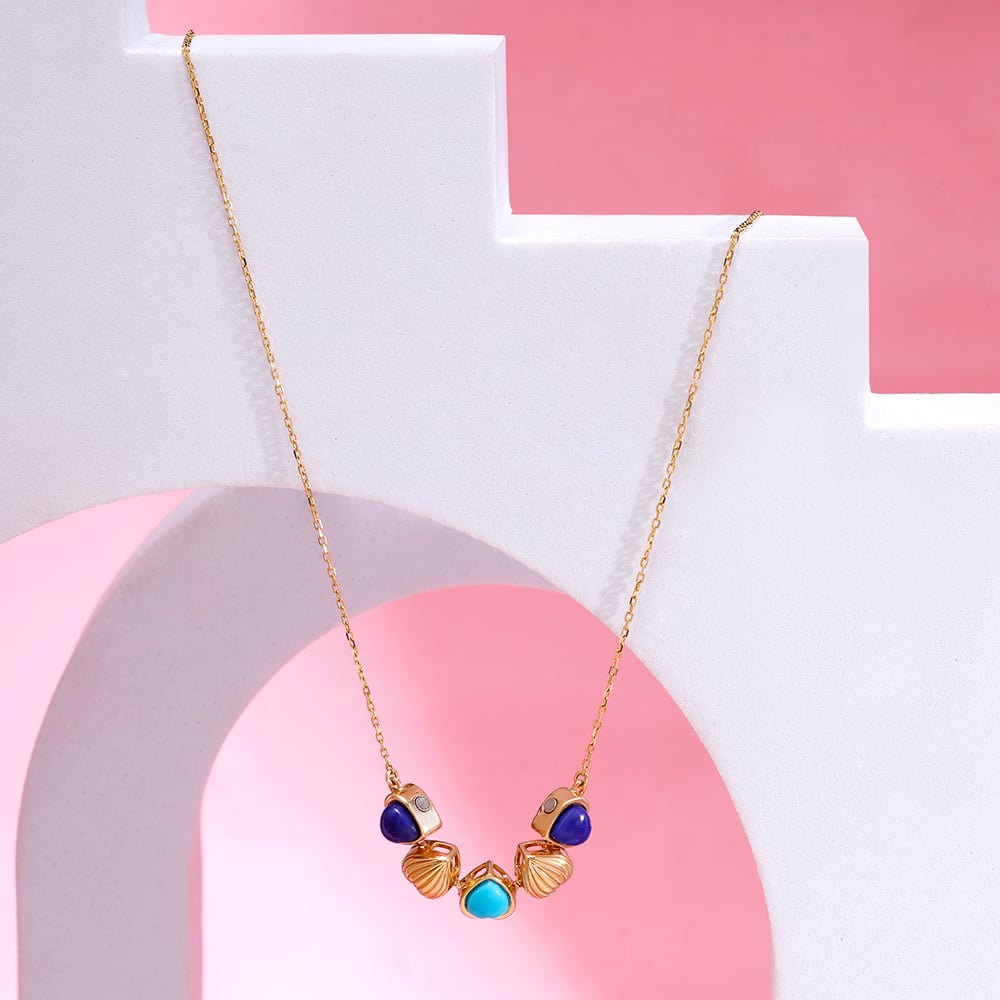 Heart Harmony 18KT Transformable Lapis Lazuli Necklace,,hi-res image number null