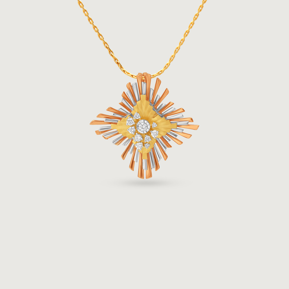 Radiant Bloom Diamond Pendant,,hi-res image number null