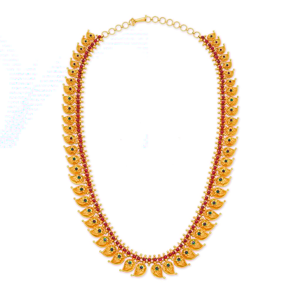 

Spectacular Leaf Pattern Gold Haram